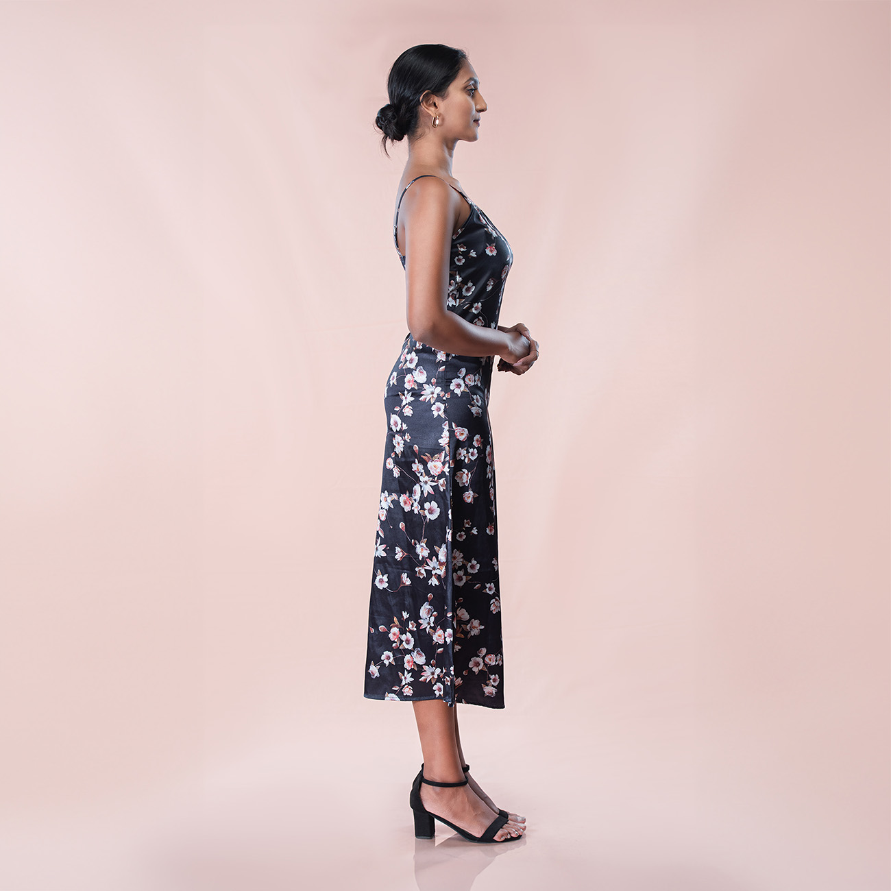 Satin Slip Dress Printed