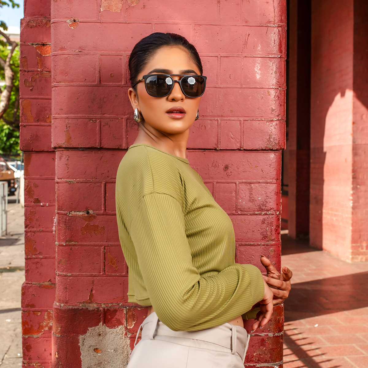 Bae-Sick Oversized Cropped Top